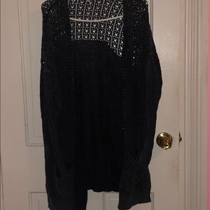 American Eagle grey cardigan sweater